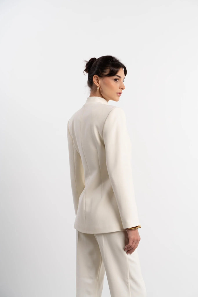 Metis blazer and trouser off-white