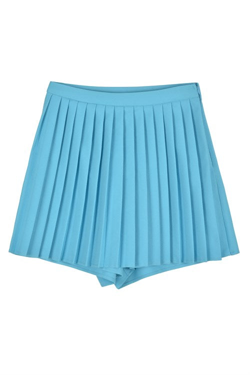 pleated short skirt
