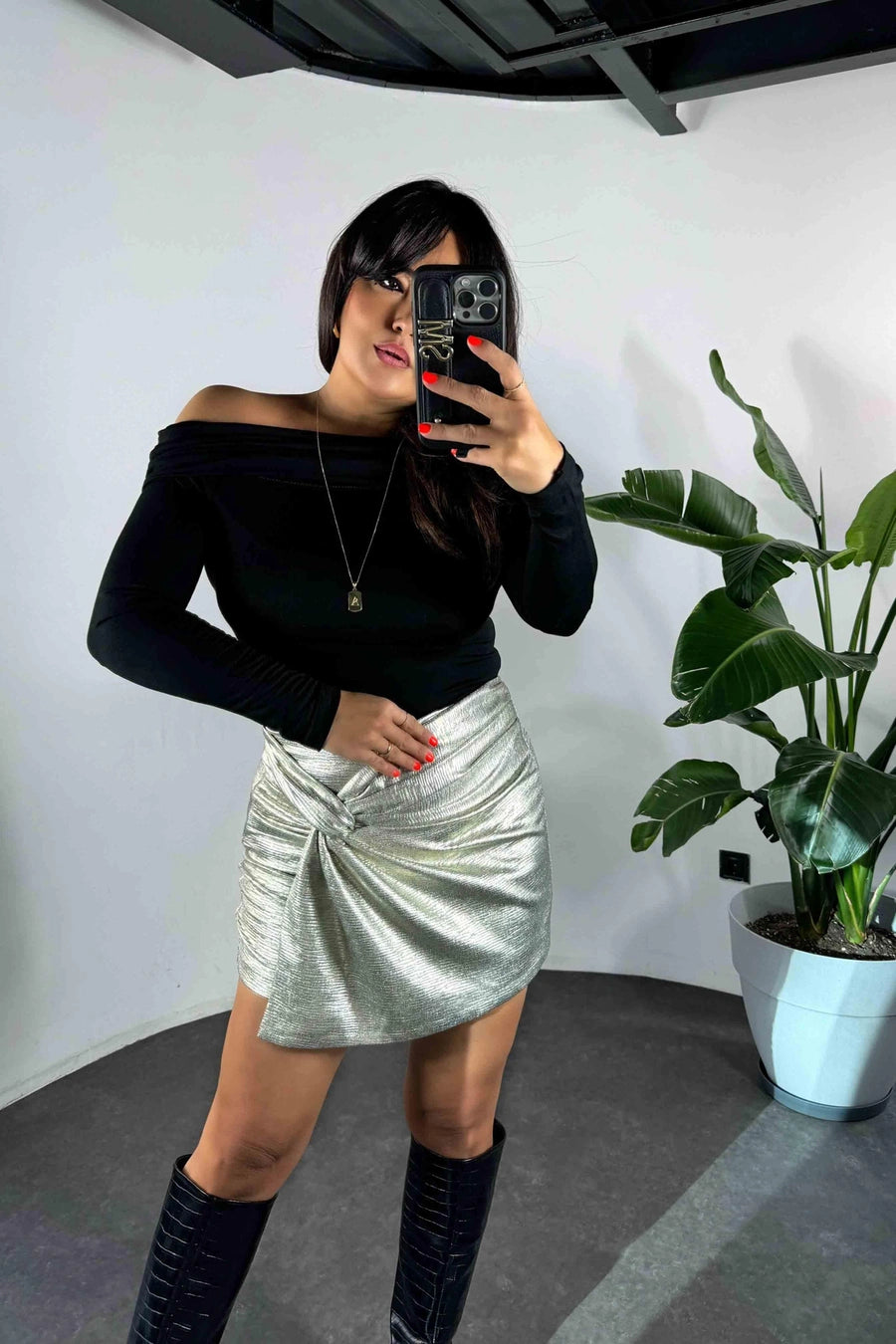★SCULPTOR★ llic Bow Micro Skort l Gold SC24S435YE KIC_343-5112-00164-108_prod1?