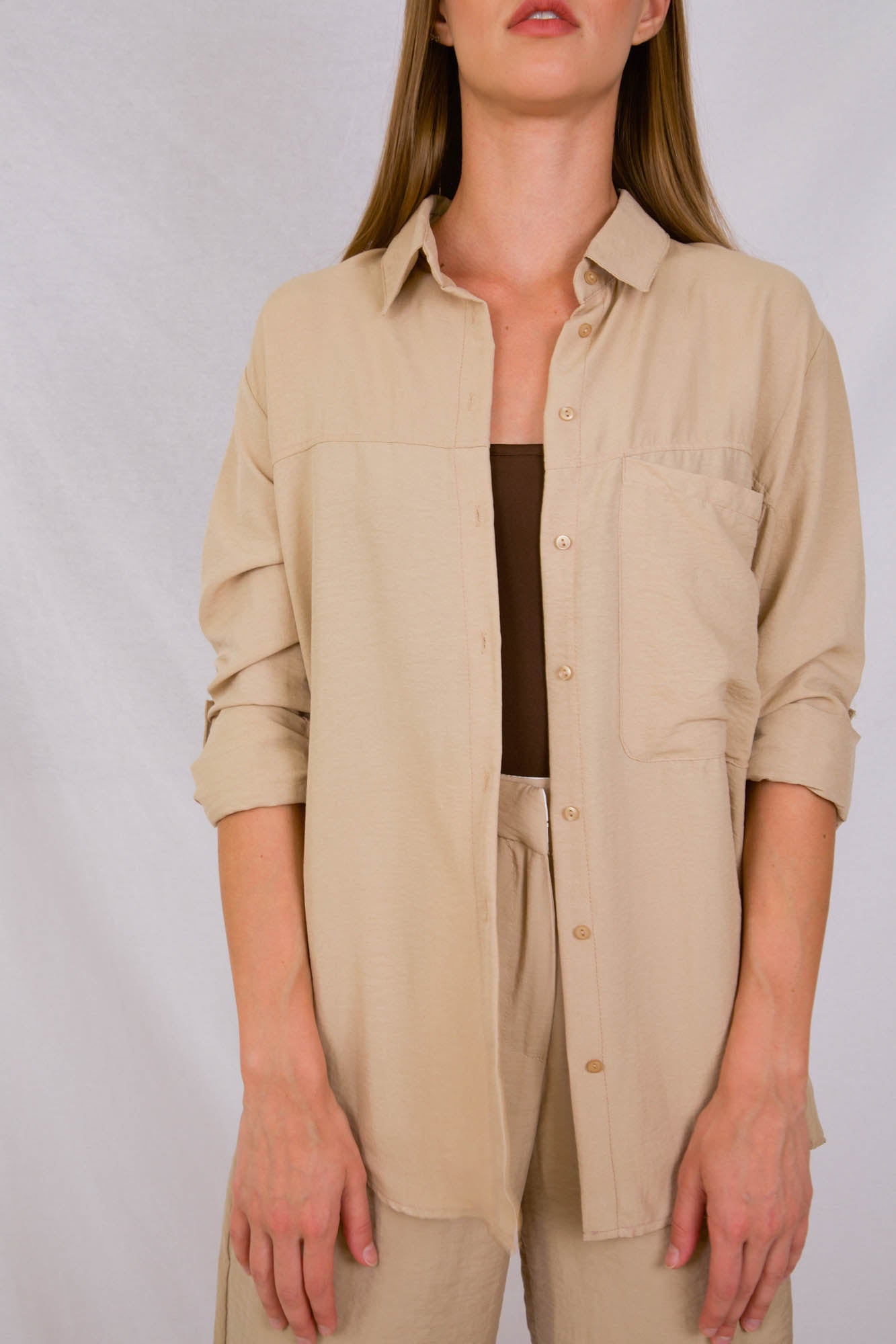 Cotton Shirt With Chest Pocket