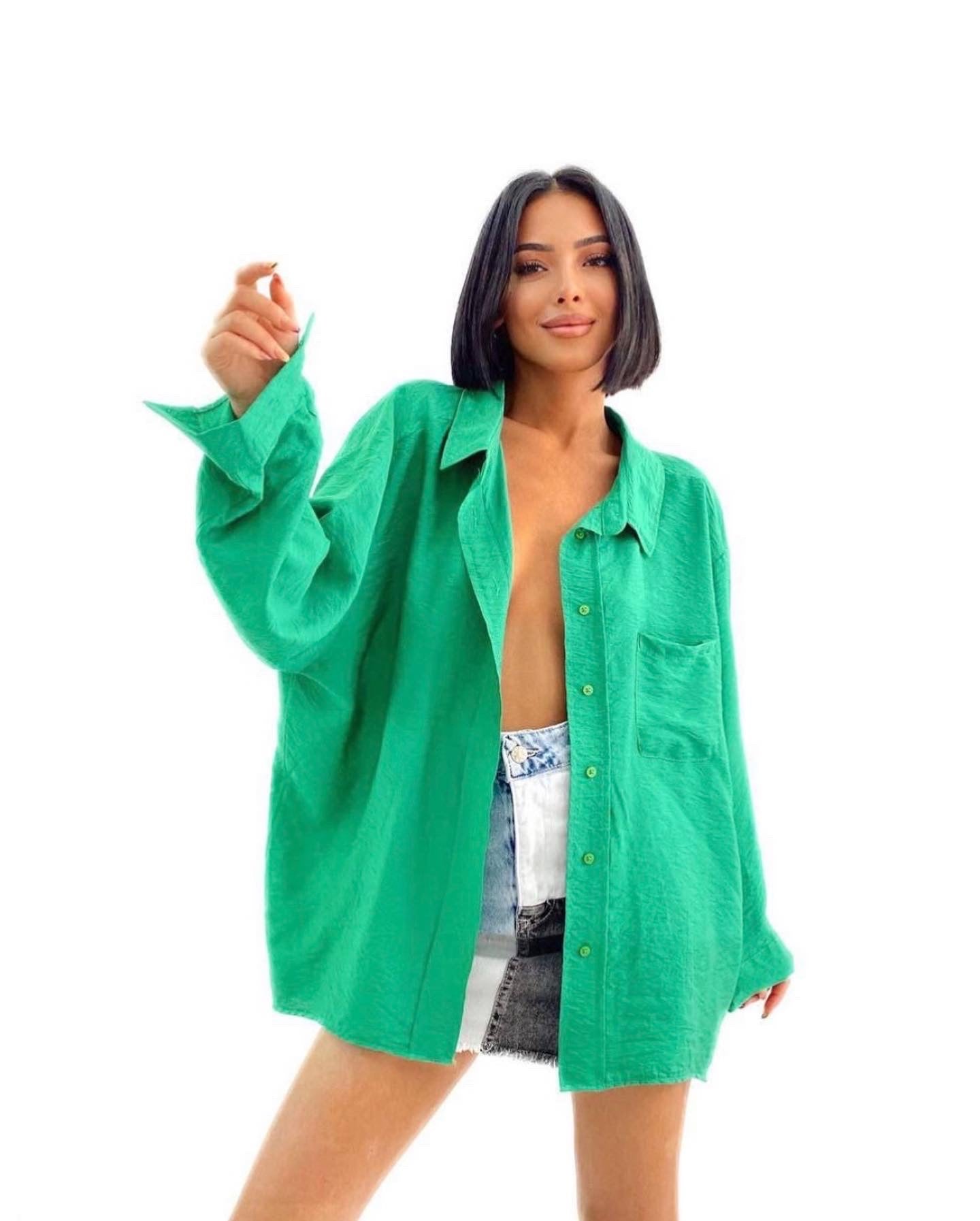 Cotton Shirt With Chest Pocket