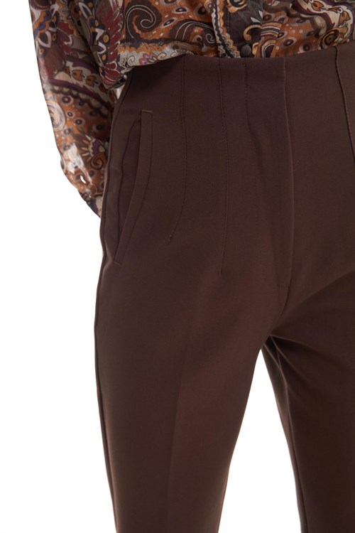 High waist pocket trousers  brown