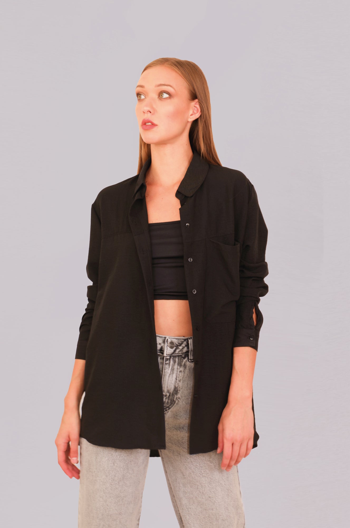 Cotton Shirt With Chest Pocket